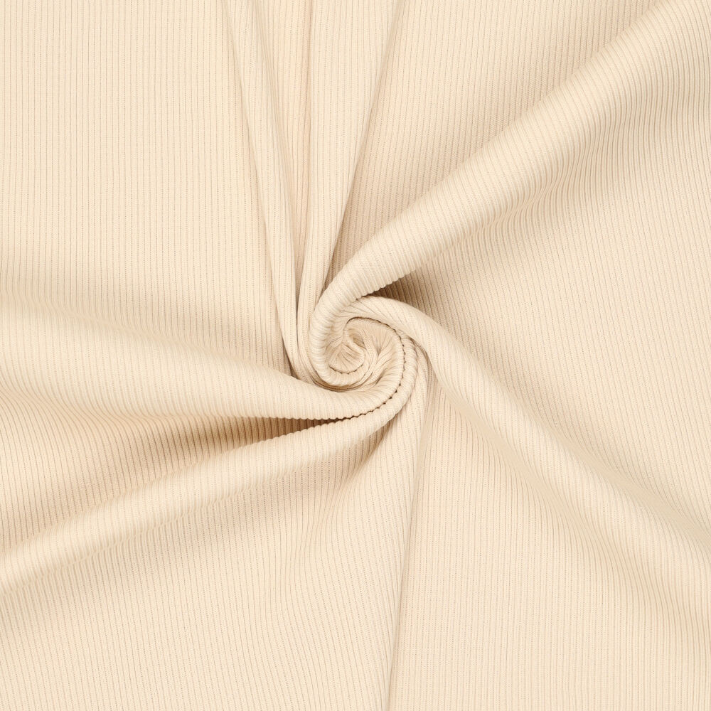 Urban Katoen Rib Cord Boordstof - Vanilla Beige