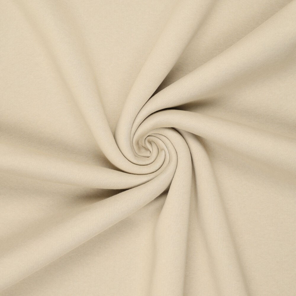 Urban Katoen Sweat Stof - Zandbruin