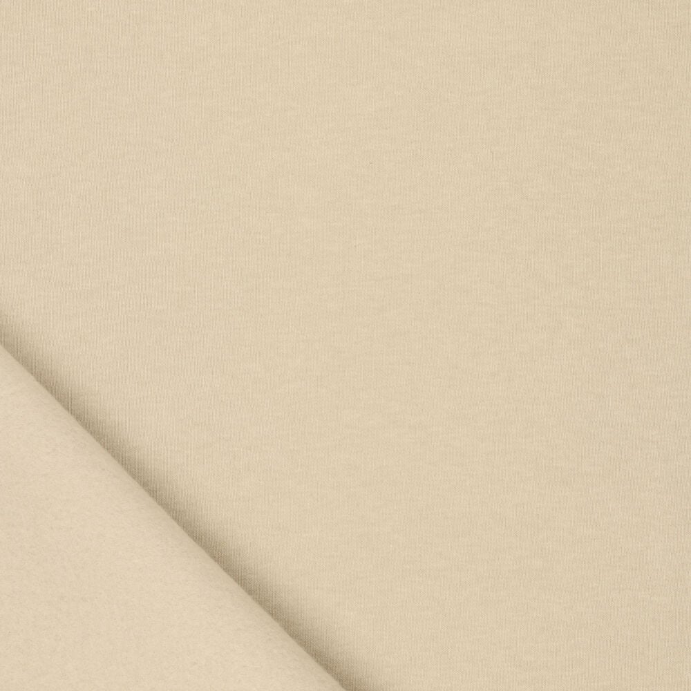 Urban Katoen Sweat Stof - Zandbruin