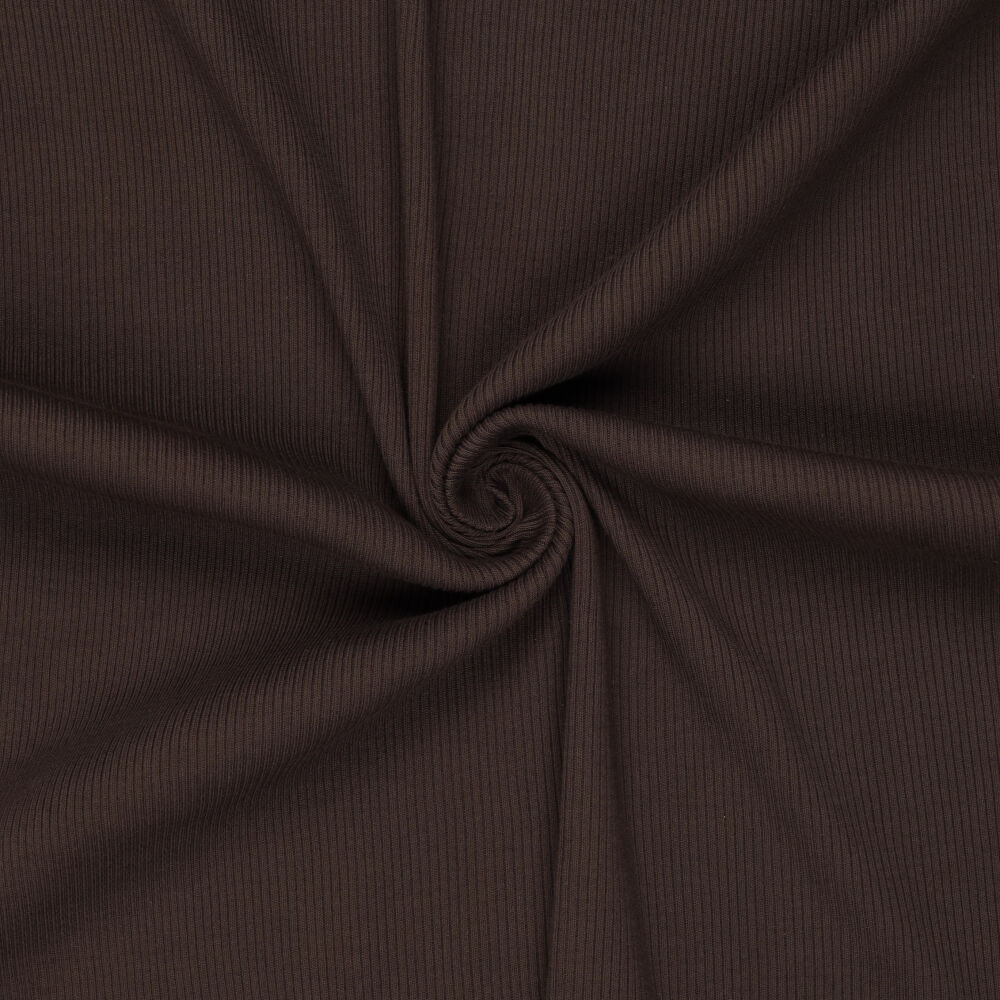 Urban Katoen Rib Cord Boordstof - Bruin