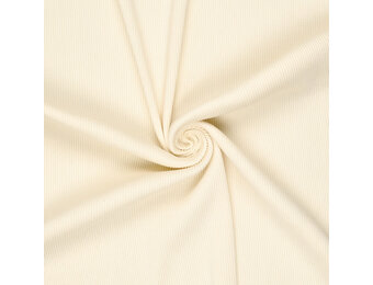 Urban Katoen Rib Cord Boordstof - Ecru