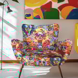 Jacquardstof Girl Power