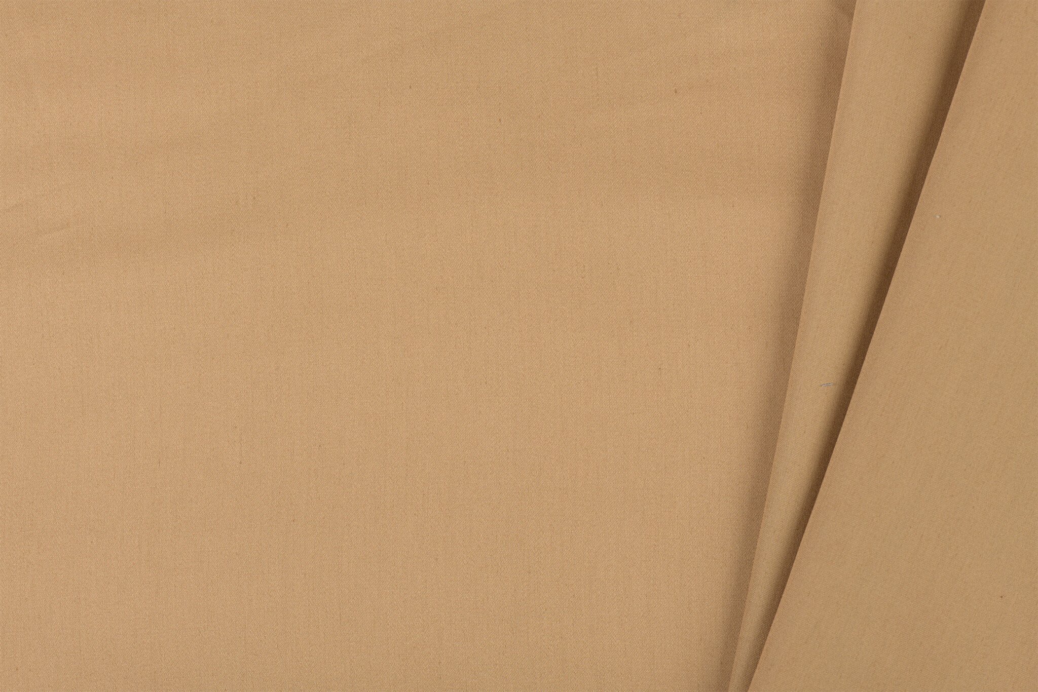 Katoen Satijn Stof Kaneelbruin