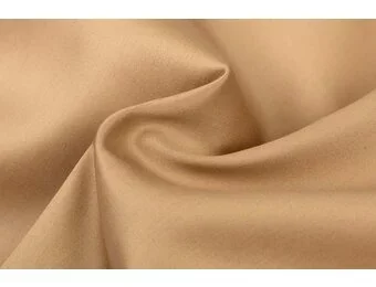 Katoen Satijn Stof Kaneelbruin