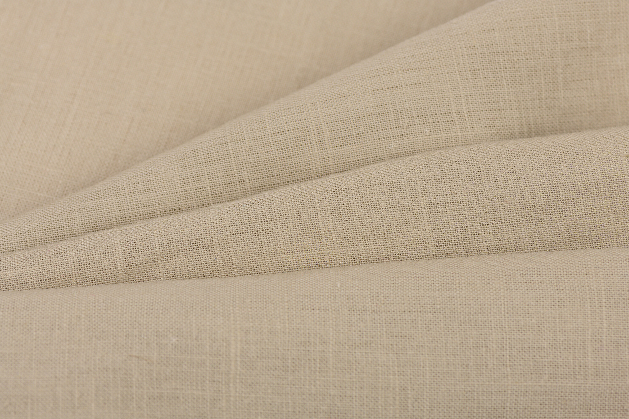 Gewassen Linnen Stof Donker Beige