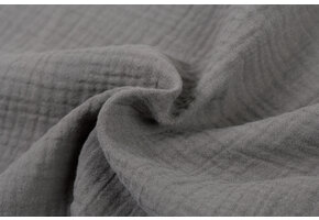 Baby Cotton – Mousseline Stof - Grijs