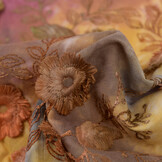 Katoen Embroidery  Stof Tie Dye Poppy Flower Rose