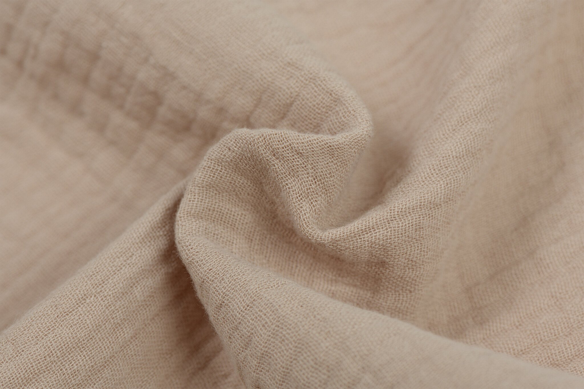 Hydrofiel Katoen Stof 280 cm Breed - Licht Beige