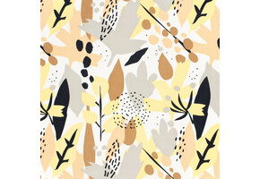 Geweven Viscose Linnen Stof Bedrukt Bloemen