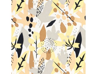 Geweven Viscose Linnen Stof Bedrukt Bloemen