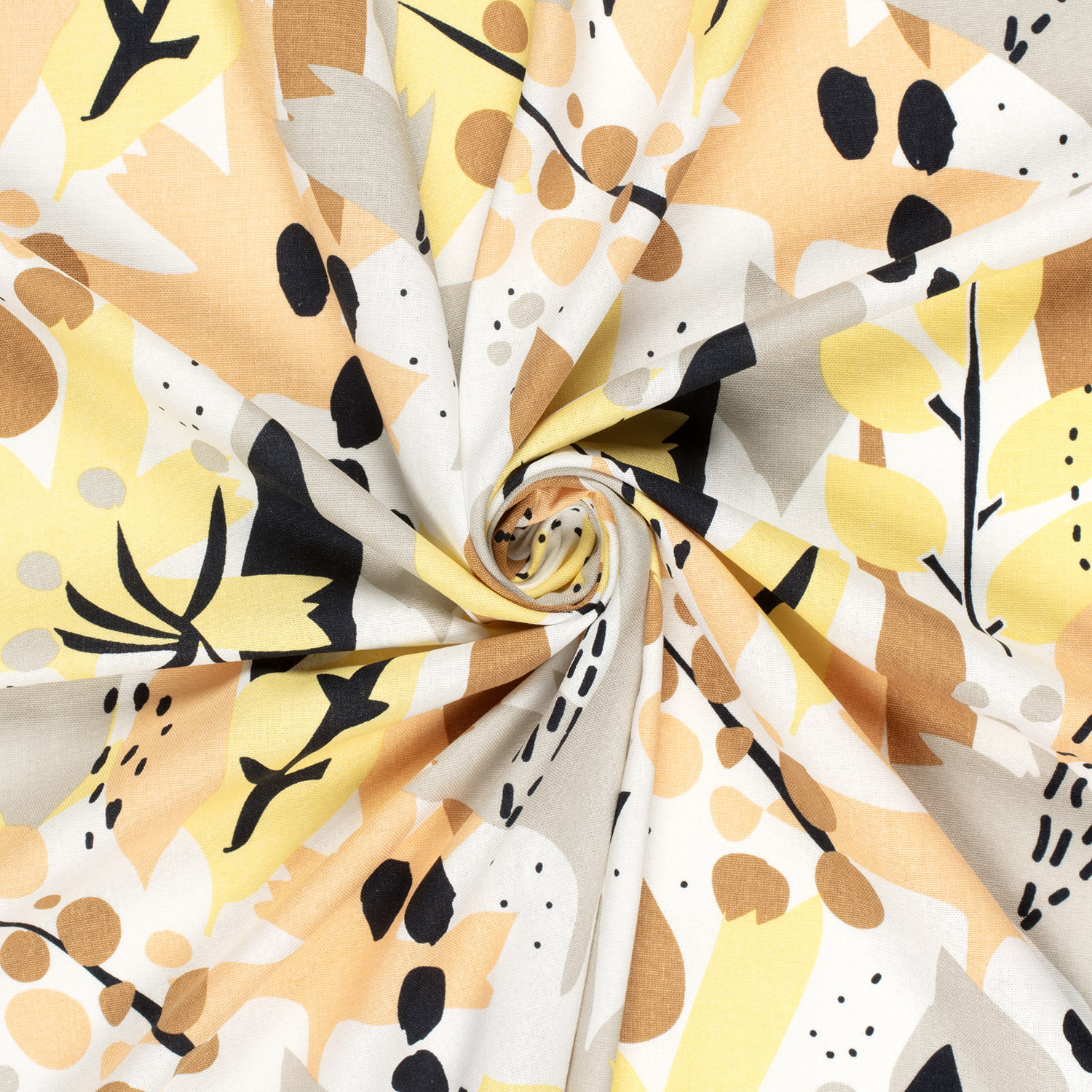 Geweven Viscose Linnen Stof Bedrukt Bloemen