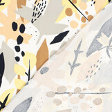 Geweven Viscose Linnen Stof Bedrukt Bloemen