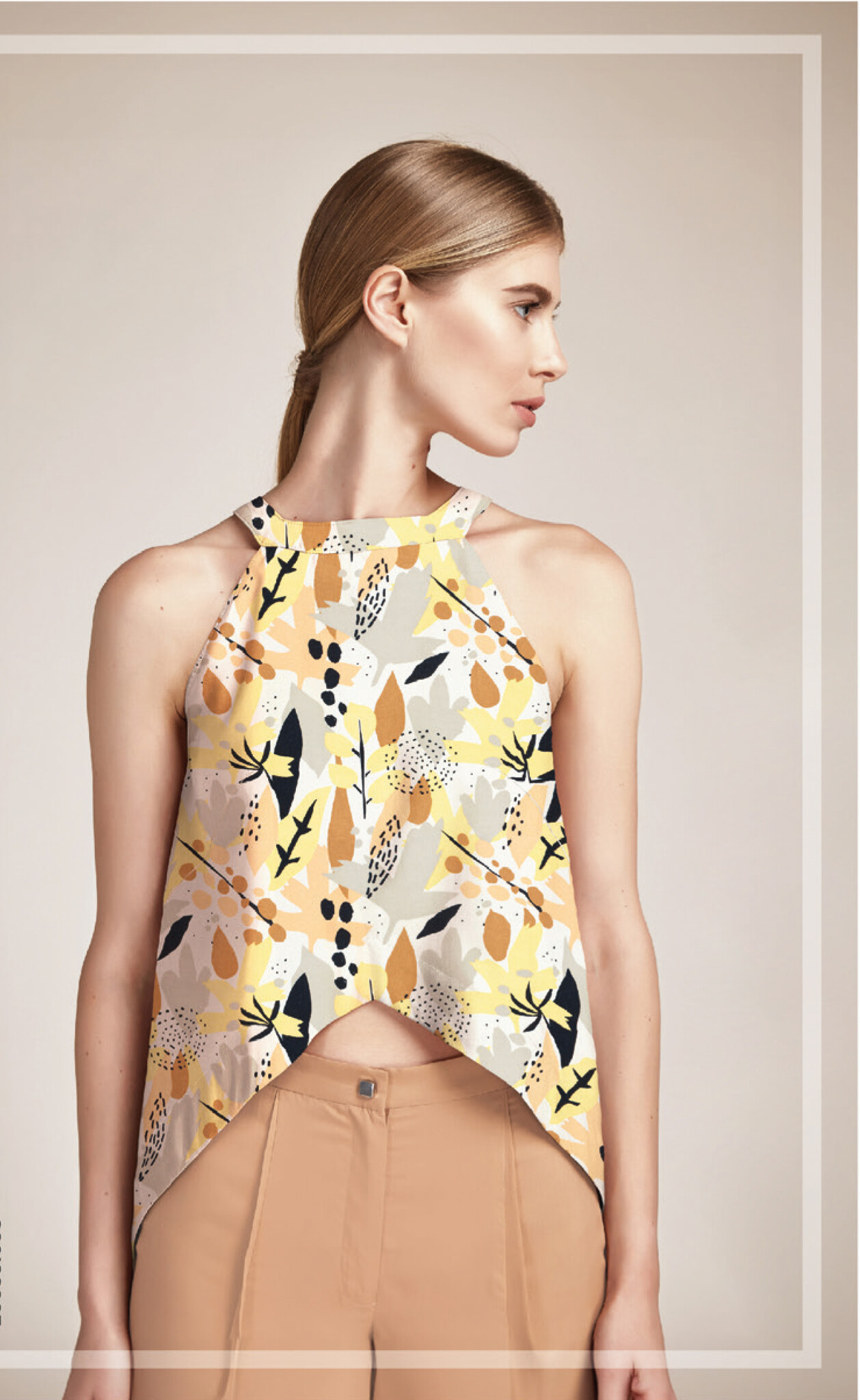 Geweven Viscose Linnen Stof Bedrukt Bloemen