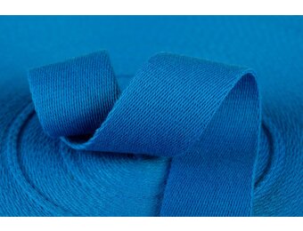 Tassenband Katoen Aqua 40mm