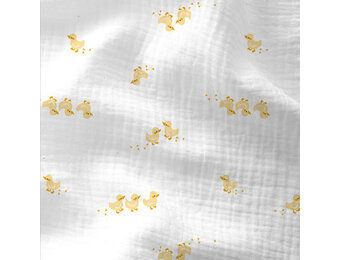 Hydrofiel Katoen Stof Schattige Eendjes