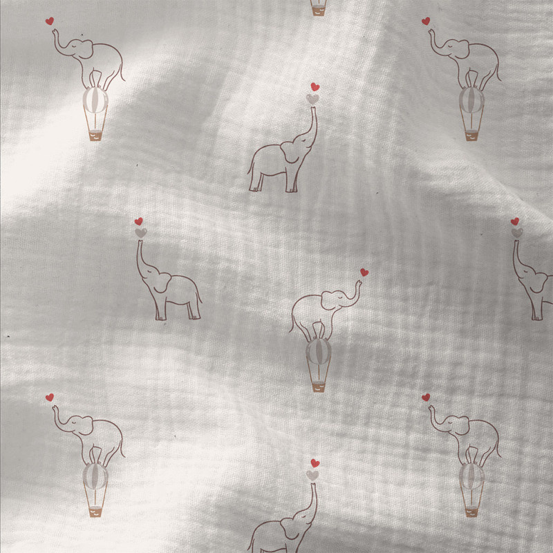 Hydrofiel Katoen Stof Lumpy