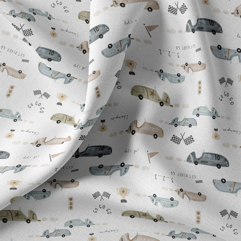 Katoen Poplin Stof - GOGOGO