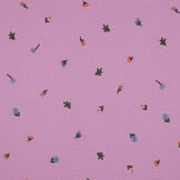 Hydrofiel Stof Embroidery Bloemen Licht Pink