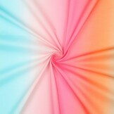 Katoen Voile Stof Digitale Print - Regenboog - Multicolor