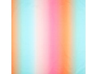 Katoen Voile Stof Digitale Print - Regenboog - Multicolor