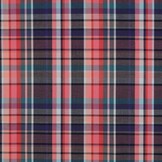 Katoen Stof Ruiten Garen geverfd - Donker Koraal