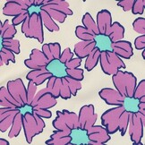 Jogging Stof Bloemen - Off-White