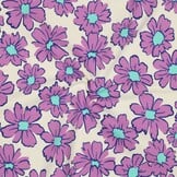 Jogging Stof Bloemen - Off-White