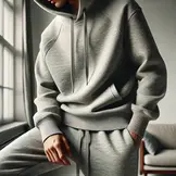 Urban Katoen Sweat Stof - Steengrijs