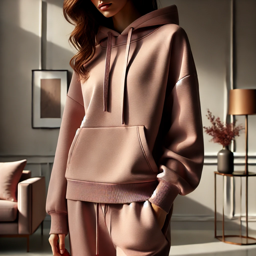 Urban Katoen Sweat Stof - Licht Oudroze