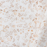 Poplin Katoen Digitale Print - Beige Wilde Bloem