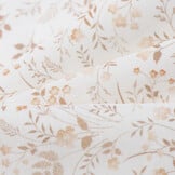 Poplin Katoen Digitale Print - Beige Wilde Bloem