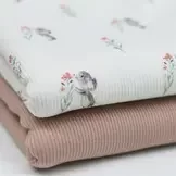 Rib Jersey Stof - Lief Muisje