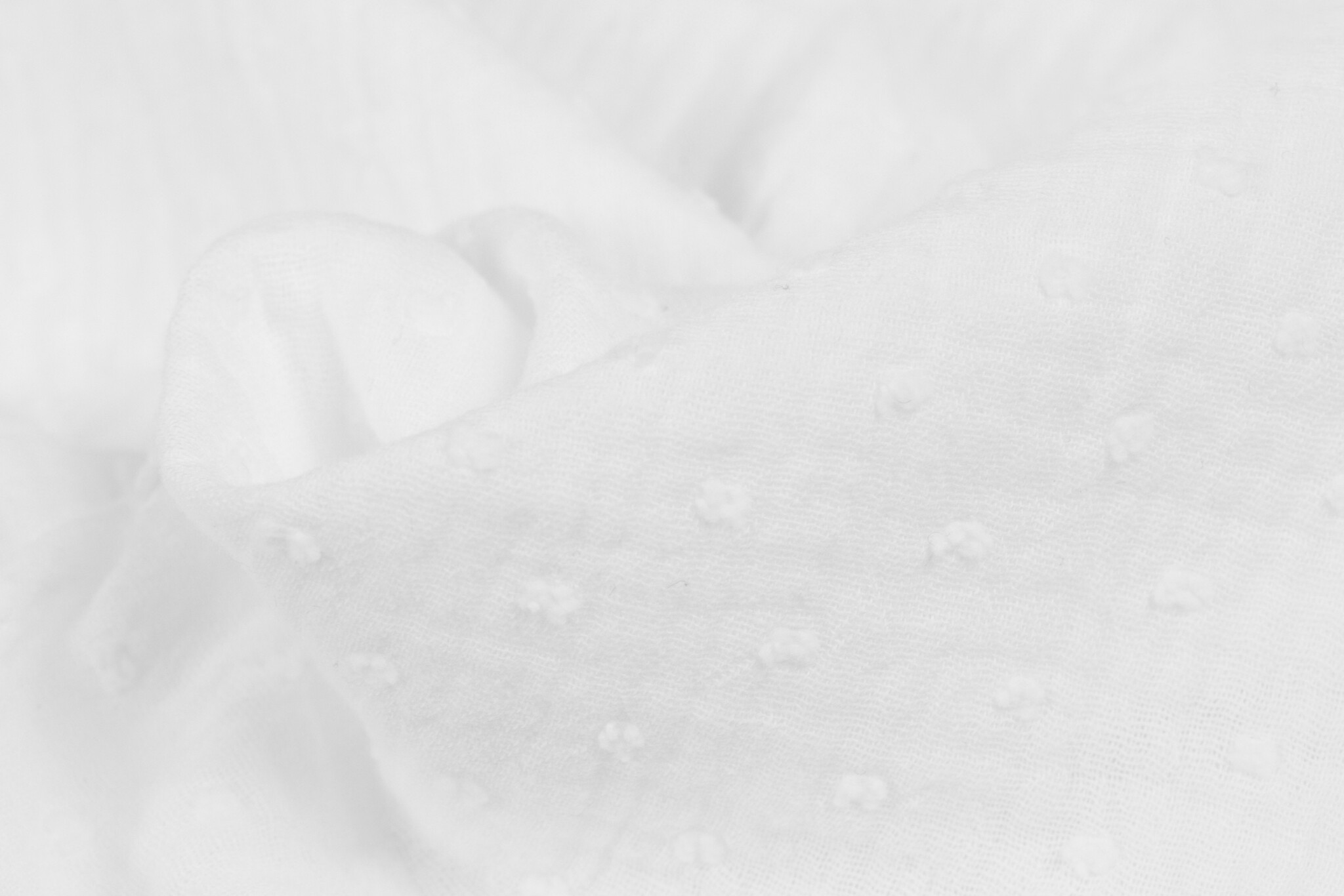 Hydrofiel Stof Dobby - Wit