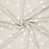 Katoen Embroidery Catchy Wildbloem Naturel