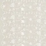 Katoen Embroidery Catchy Bloemkrans Naturel