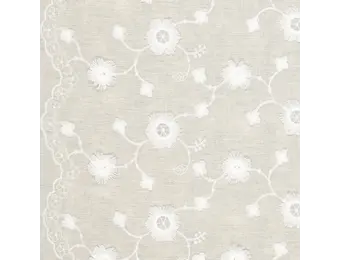 Katoen Embroidery Catchy Madelief Naturel