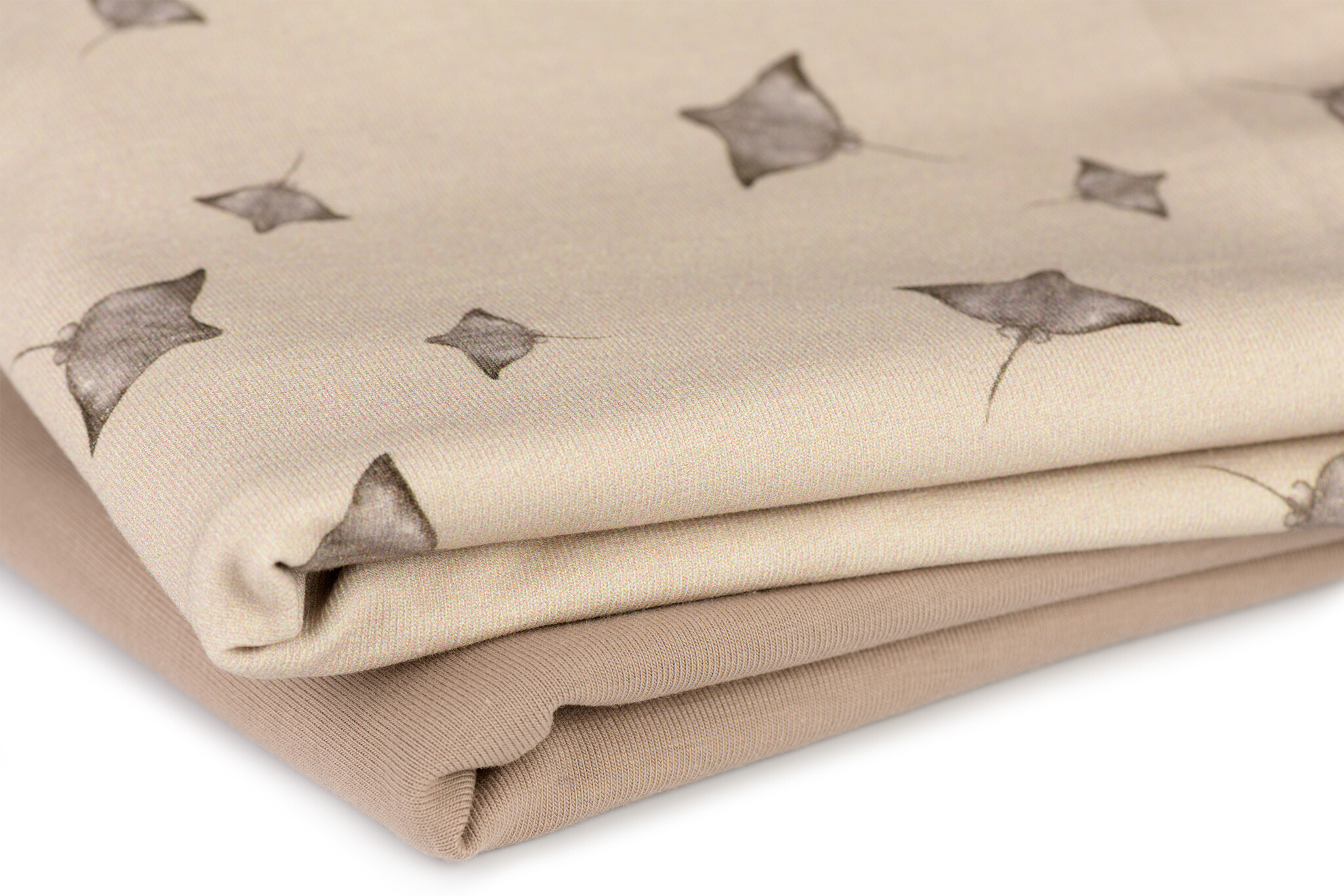 Jersey Katoen Digitale Print - Pijlstaartrog