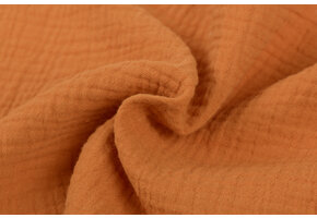 Baby Cotton – Mousseline Stof - Brique