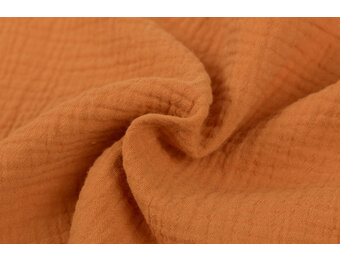 Baby Cotton – Mousseline Stof - Brique