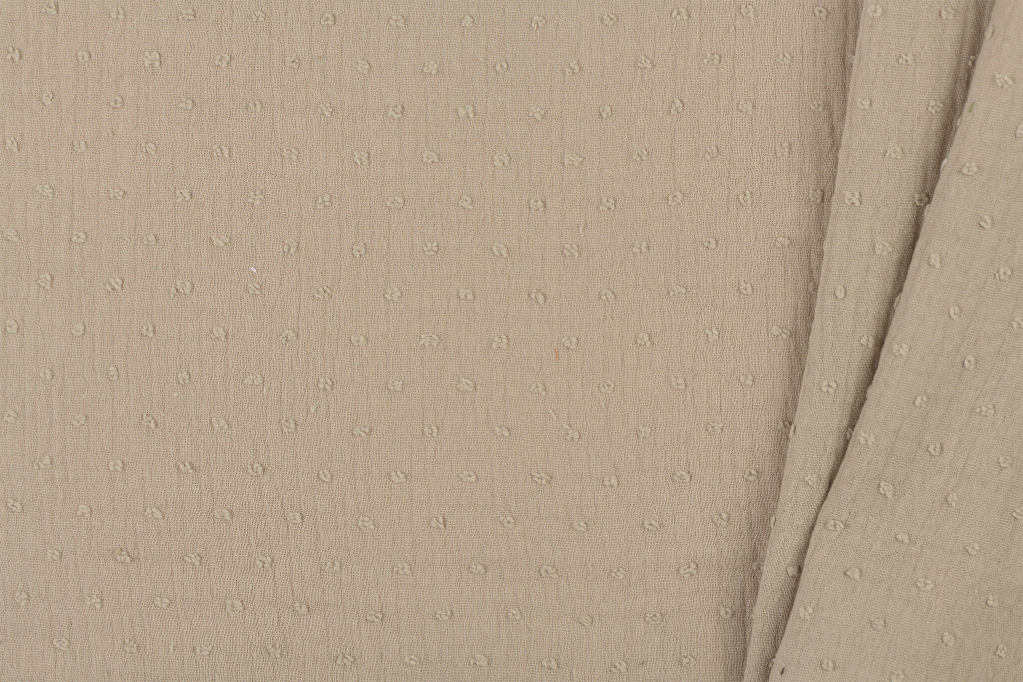Hydrofiel Stof Dobby - Taupe