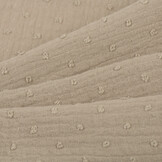 Hydrofiel Stof Dobby - Taupe