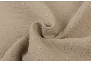 Hydrofiel Stof Dobby - Taupe