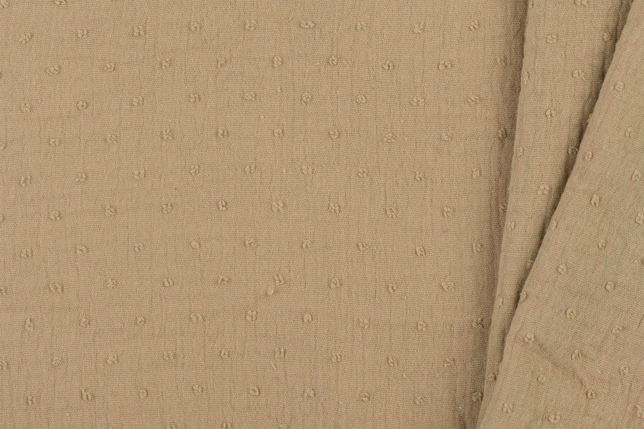 Hydrofiel Stof Dobby - Camel Beige