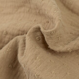 Hydrofiel Stof Dobby - Camel Beige