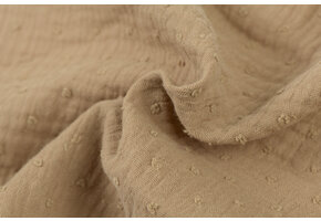 Hydrofiel Stof Dobby - Camel Beige