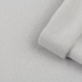 Fleece Katoen Stof (Sherpa) Zilver Grijs