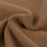 Fleece Katoen Stof (Sherpa) Dusty Bruin