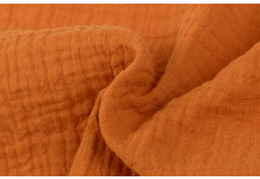 Baby Cotton – Mousseline Stof - Dusty Oranje