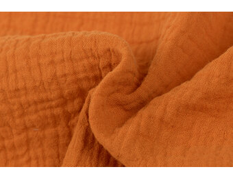 Baby Cotton – Mousseline Stof - Dusty Oranje