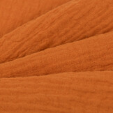 Hydrofiel Stof Dusty Oranje – Zacht, Ademend en Duurzaam